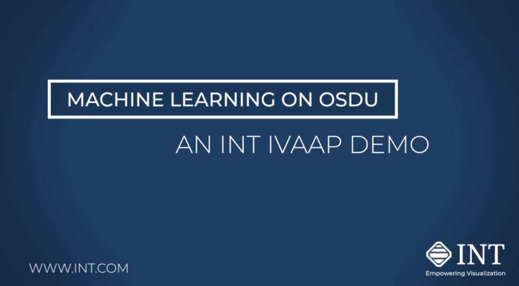 IVAAP Demo using ML ON OSDU